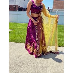 Gorgeous purple ethnic Indian Lehenga